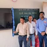 અંકલેશ્વરની કન્યાશાળા બ્રાન્ચ ૧ માં બેન્ચિસ તથા સ્માર્ટ ક્લાસનું લોકાર્પણ
