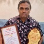 કોબા પ્રાથમિક શાળાનાં આચાર્ય ધર્મેન્દ્ર પટેલ ગુજરાત સારસ્વત સન્માન એવોર્ડથી સન્માનિત 