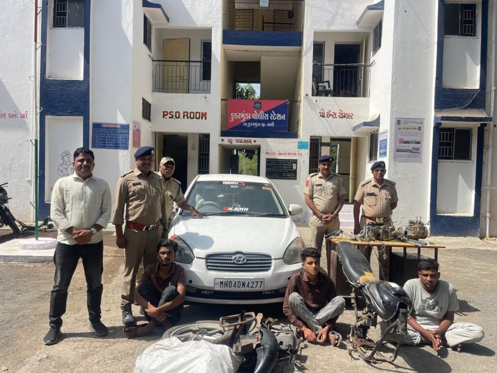 Kukarmunda police arrest motorcycle theft accused along with seized items within hours