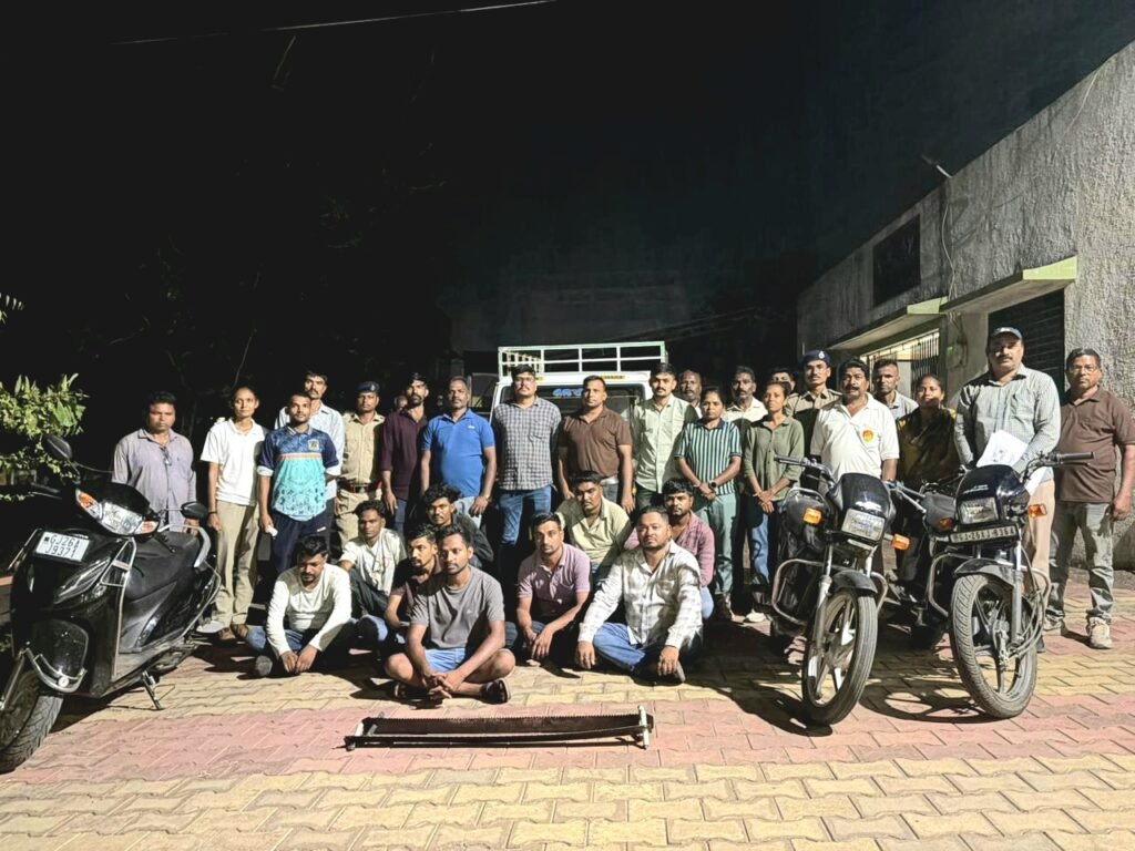 સોનગઢના ઘોડચીતના જંગલ વિસ્તારમાંથી રાત્રી દરમ્યાન ખેરના ઝાડો કાપતી ટોળકીના નવ આરોપીઓ ઝડપાયા