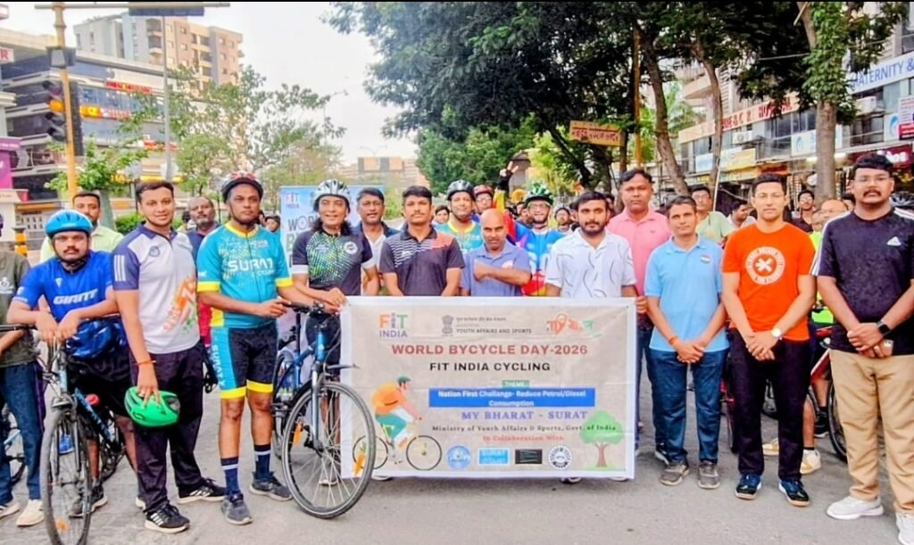 વર્લ્ડ સાયકલ ડેની ઉજવણીમાં ધર્મેન્દ્ર પટેલની ઉત્સાહભરી ભાગીદારી