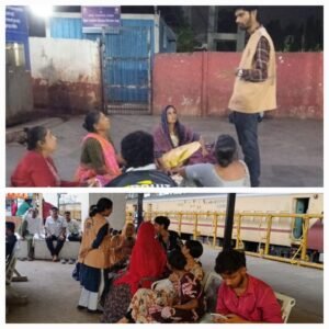 સુરત રેલવે સ્ટેશન પર ચાઇલ્ડ હેલ્પલાઇન 1098 ટીમ દ્વારા બાળકોની સુરક્ષા માટે સતત સંવેદનશીલ કામગીરી