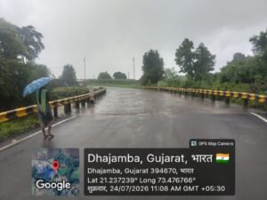 સોનગઢનો આમલીપાડા, ઉખલદા, ધજામ્બા, વેલઝર રોડ વાહનવ્યવહાર માટે પુનઃ શરૂ
