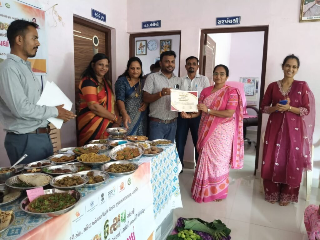 સોનગઢમાં ‘પોષણ ઉત્સવ ૨૦૨૬’ અંતર્ગત વાનગી સ્પર્ધાનું આયોજન કરાયું