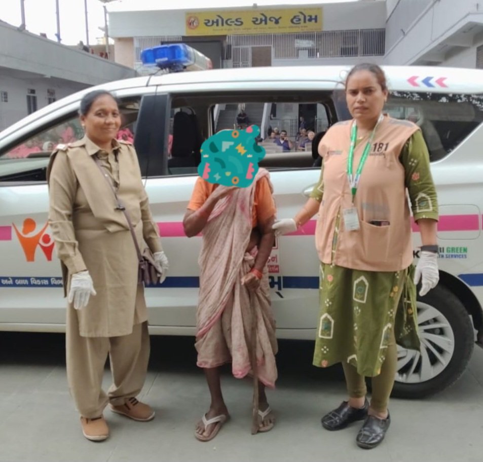 લિંબાયત વિસ્તારમાં ભટકતી મળી આવેલી વૃદ્ધ મહિલાને 181 અભયમ ટીમે સુરક્ષિત આશ્રય અપાવ્યો
