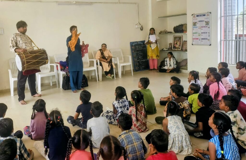 પ્રાદેશિક માહિતી કચેરી સુરત દ્વારા ઓલપાડની ભટગામ પ્રાથમિક શાળામાં પપેટ શો યોજાયો
