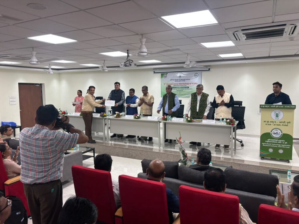 કૃષિ વિજ્ઞાન કેન્દ્ર, તાપીને ઝોનલ કક્ષાએ “બેસ્ટ પરફોર્મિંગ કેવિકે–૨૦૨૫” એવોર્ડ એનાયત
