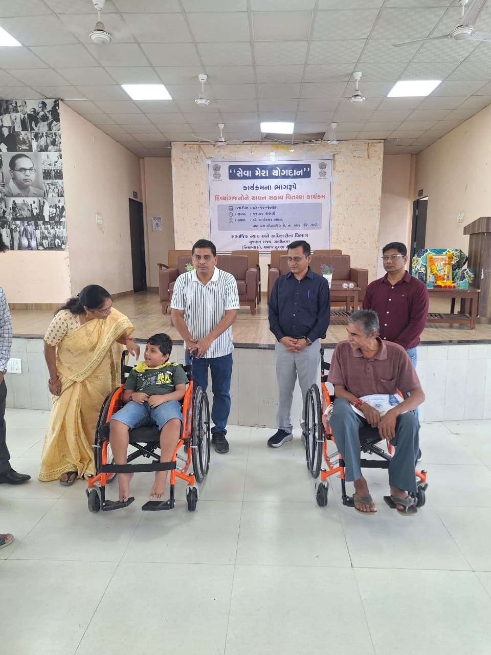 તાપી જિલ્લામાં ‘સેવા મેરા યોગદાન’ હેઠળ દિવ્યાંગજનોને સાધન સહાય તથા યોજનાકીય લાભોનું વિતરણ કરાયું