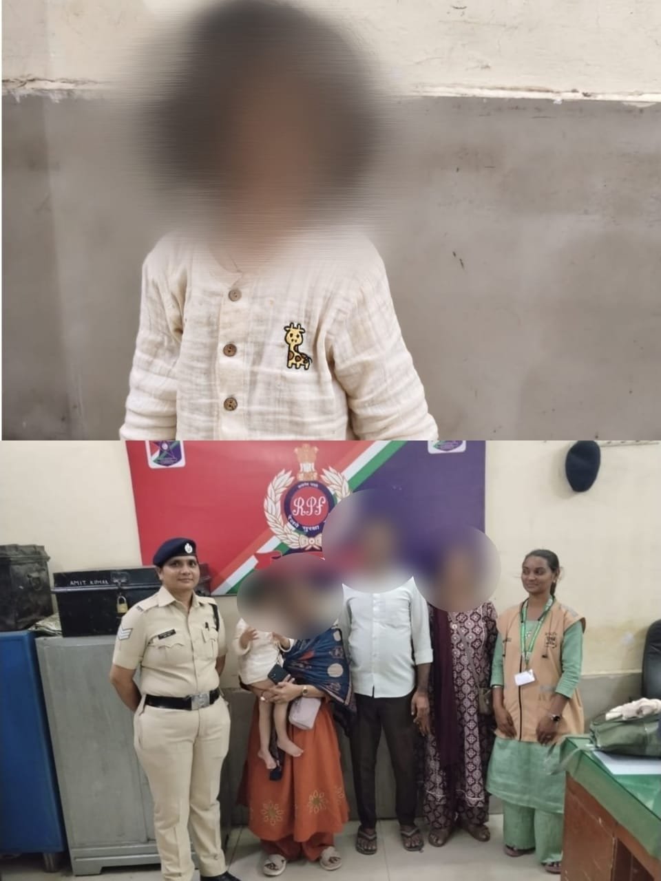 ટ્રેનમાં માતાથી અલગ થયેલી બાળકી અંગે RPF અને ચાઇલ્ડ હેલ્પલાઇન-1098ની તાત્કાલિક કામગીરી