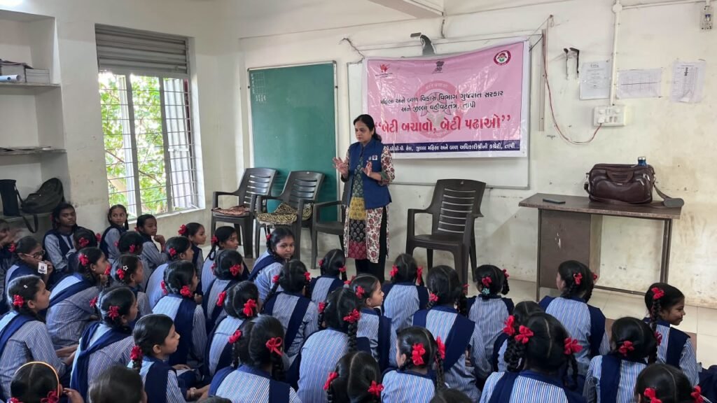 ઉચ્છલના ભડભુંજા ખાતે ‘બેટી બચાવો, બેટી પઢાઓ’ અંતર્ગત જાગૃતિ કાર્યક્રમ યોજાયો